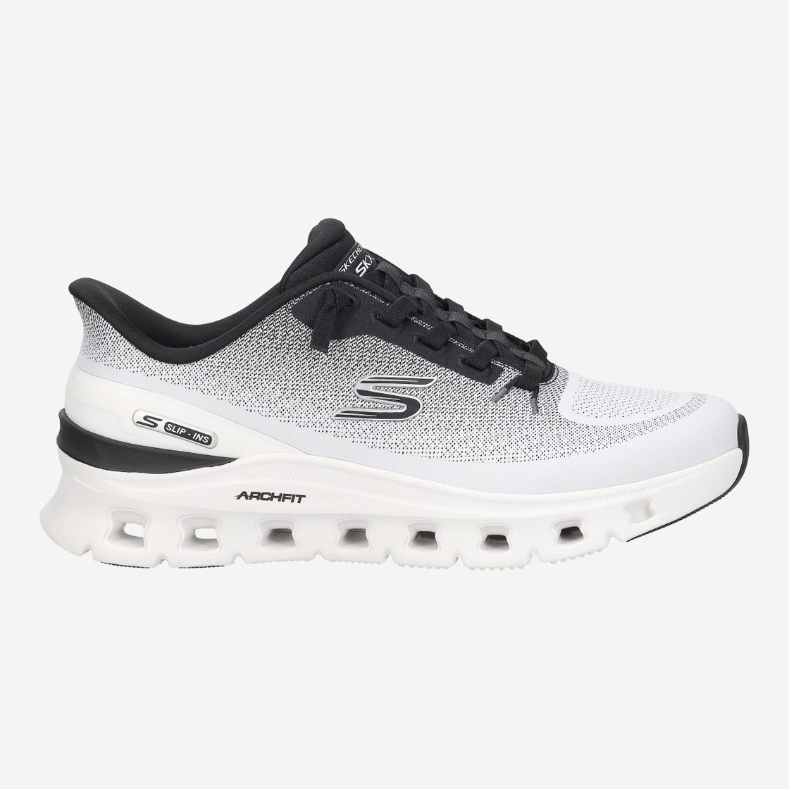Skechers ARCH FIT GLIDE - White, combined - Rear view