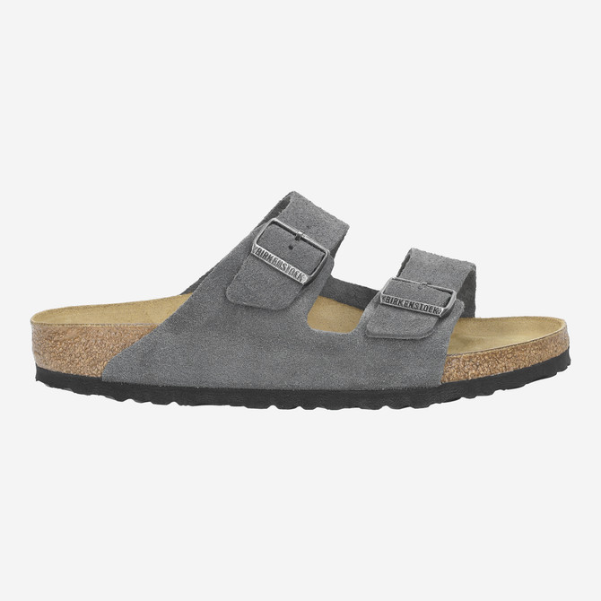birkenstock ARIZONA SUEDE - Gray - Back view