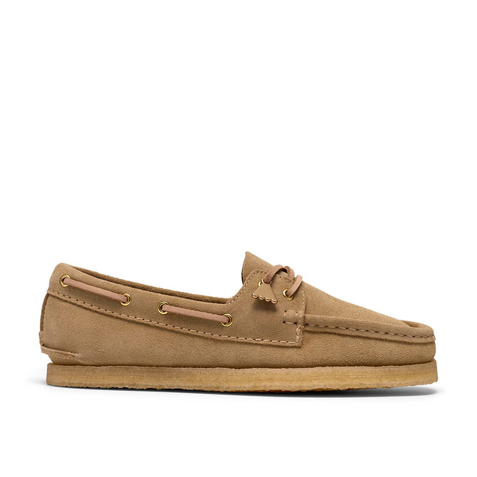 Clarks Godney Boat - Beige - Back view