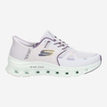 Skechers GLIDE STEP - Weiß /  Lila  - Rückansicht