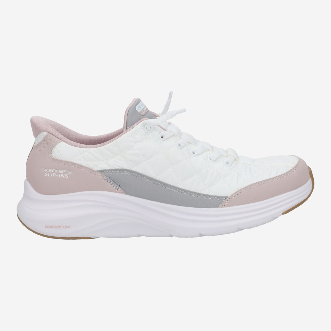 Skechers CONTOUR FOAM - White, combined - Rear view