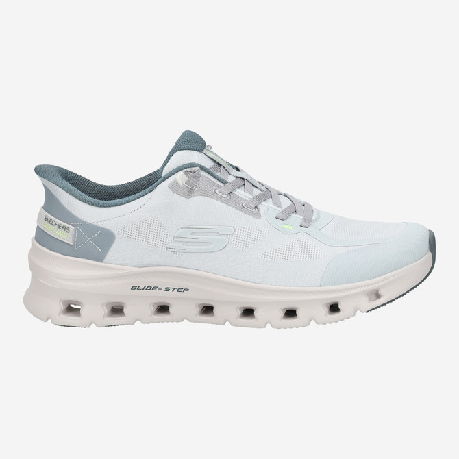 Skechers GLIDE STEP - Gray - Rear view