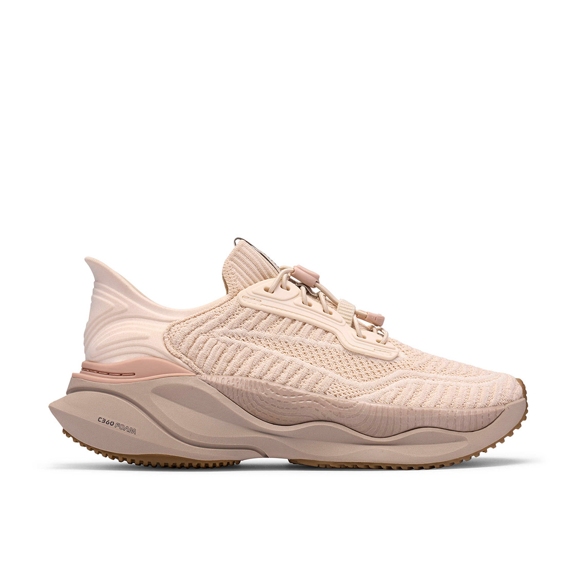 Clarks Pace Rise - Beige - Back view