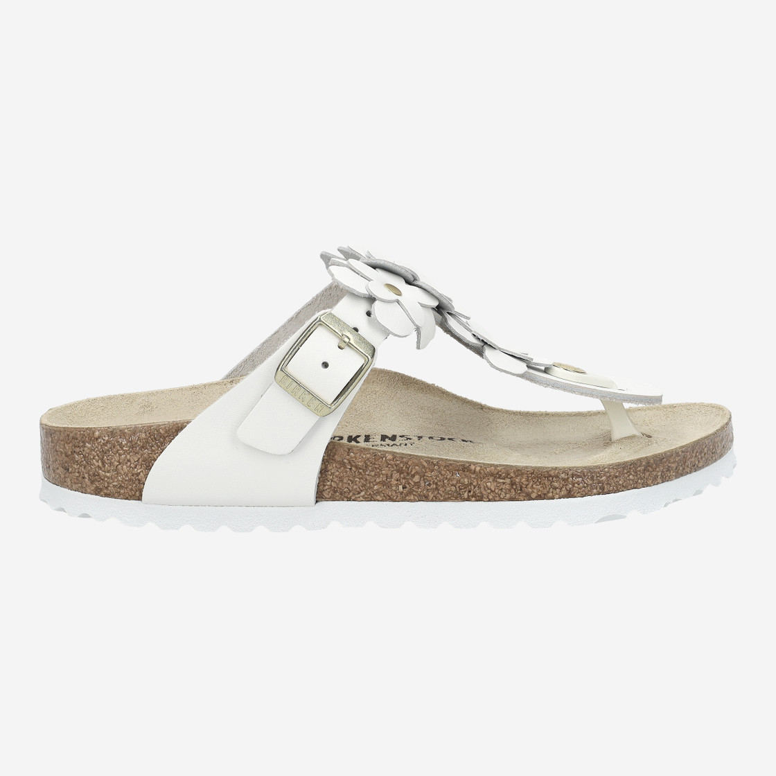 birkenstock GIZEH FLOWER - White (cream) - Back view