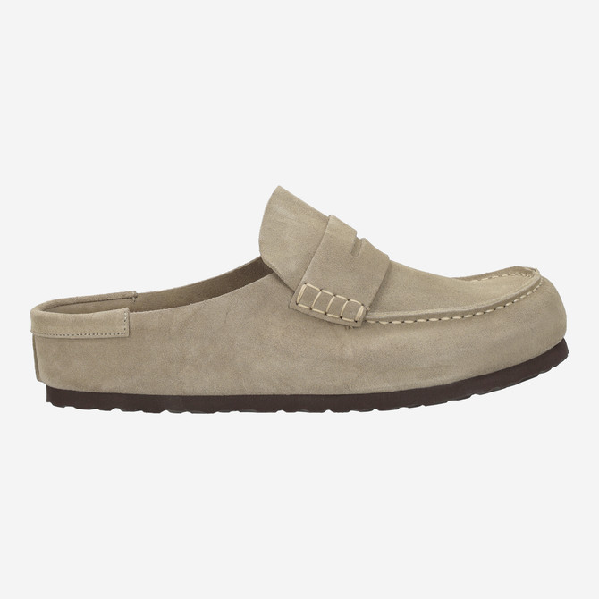 birkenstock NAPLES WRAPPED SUEDE - Beige - Back view