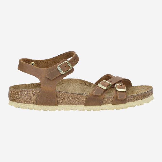 birkenstock KUMBA NATURAL LEATHER - Brown - Back view