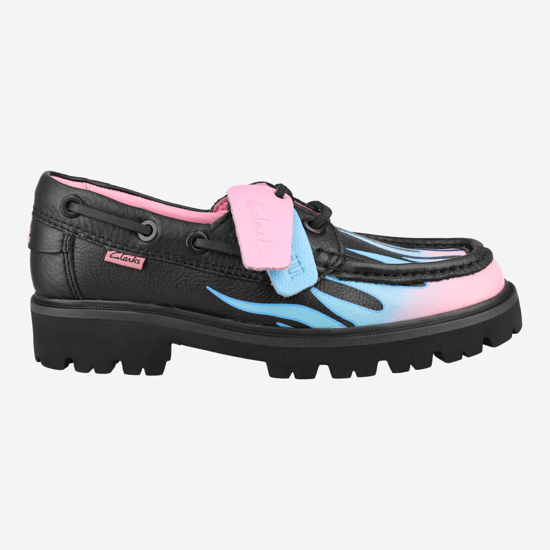 Clarks Cleyhill Fire x Bisous - Schwarz, kombiniert - Rückansicht