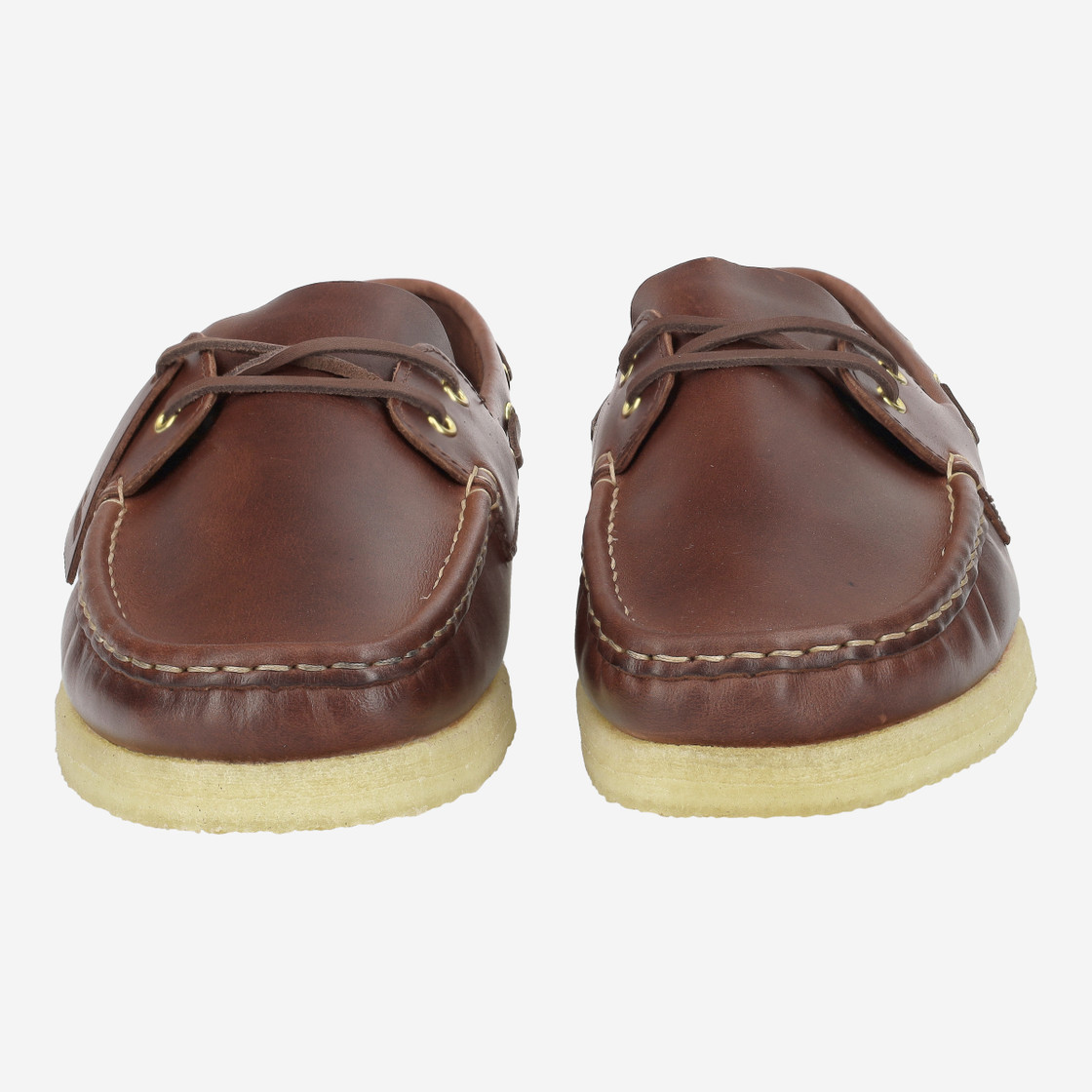 Clarks Godney Boat - Brown - Front view