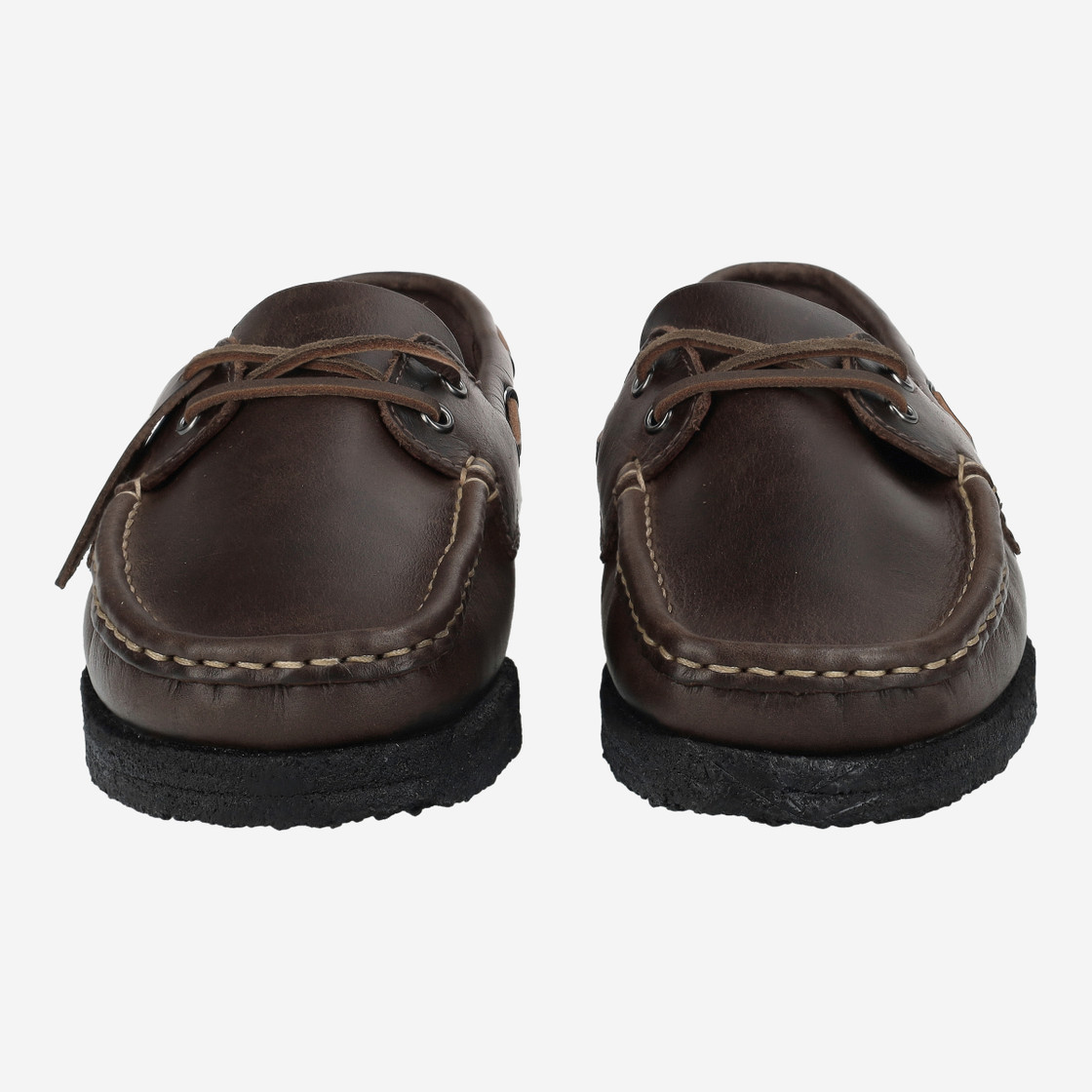 Clarks Godney Boat - Brown, dark - front view