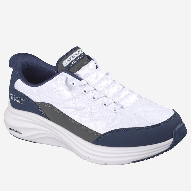 Skechers CONTOUR FOAM - White, Blue - Front view