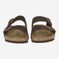 birkenstock ARIZONA SUEDE LEATHER - brown, dark - front view