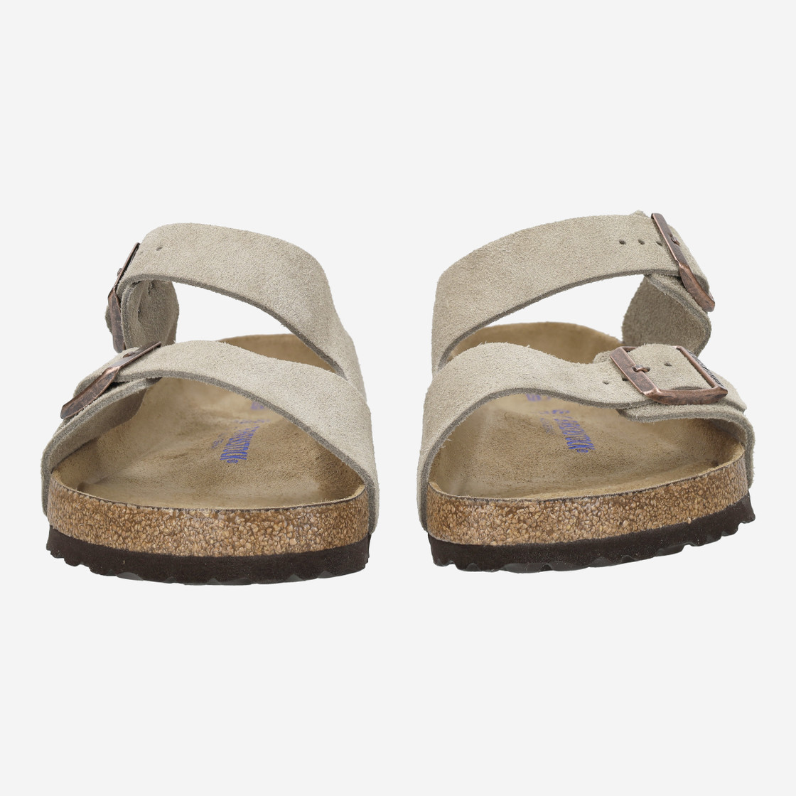 birkenstock ARIZONA SOFT FOOTBED - Beige, dark - Front view