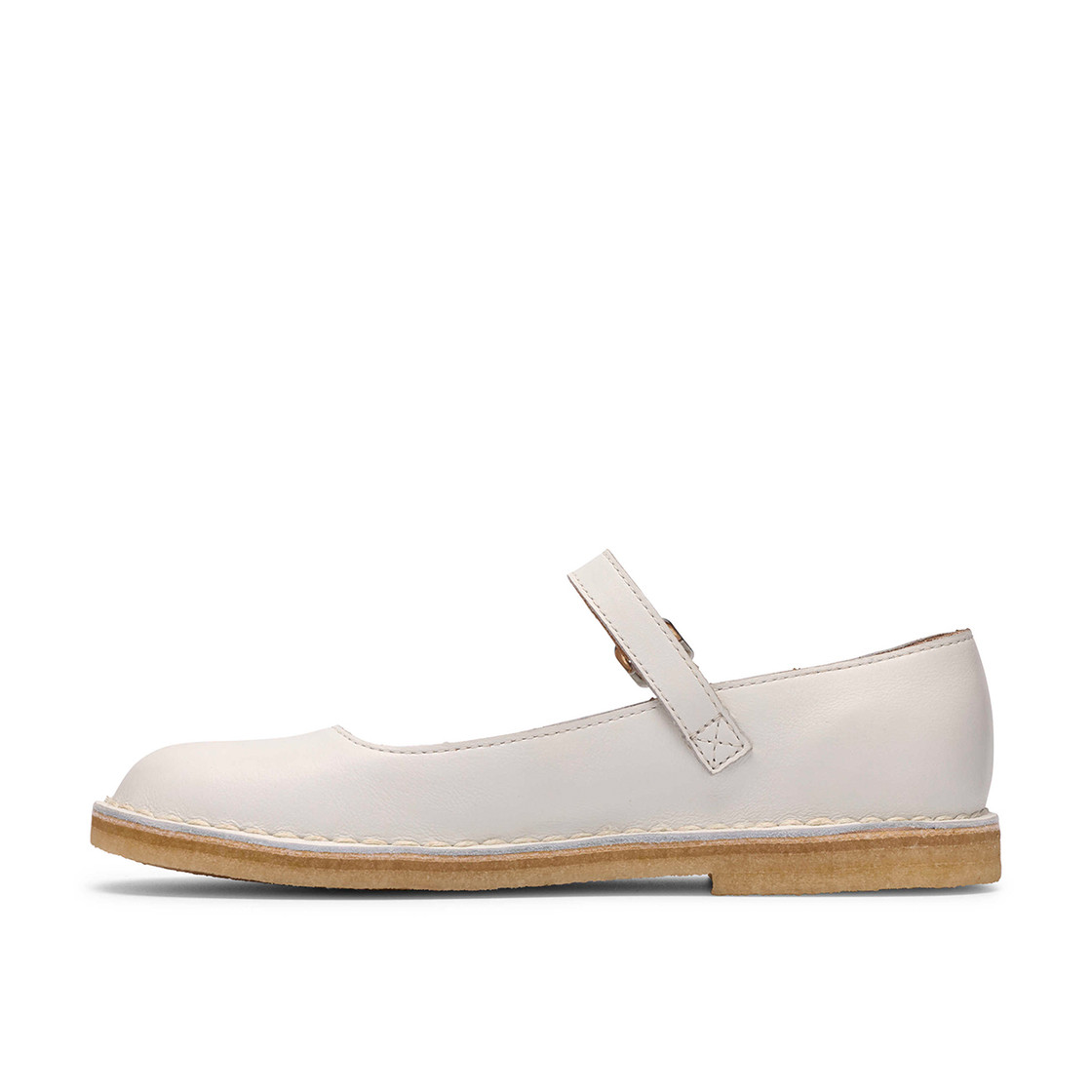 Clarks Desert Jane - White - Front view