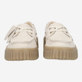 Clarks Torhill Boat - Beige - Front view