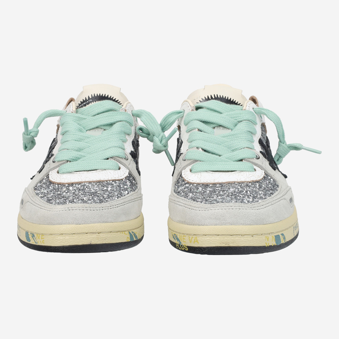 Premiata BSKTCLAYD - Silver - Front view