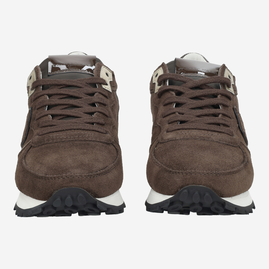 Philippe Model TROPEZ HAUTE LOW - Brown - Front view