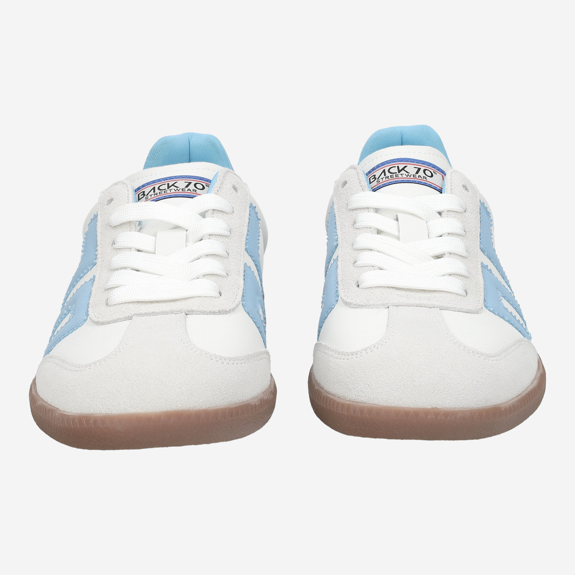 BACK 70 CLOUD - Blue (pastel) / White - Front view