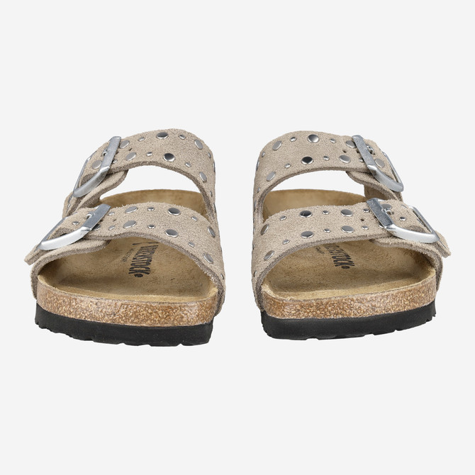 birkenstock ARIZONA RIVET SUEDE - Braun kombiniert - Frontansicht