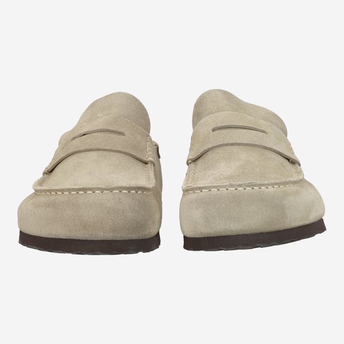 birkenstock NAPLES WRAPPED SUEDE - Beige - Front view