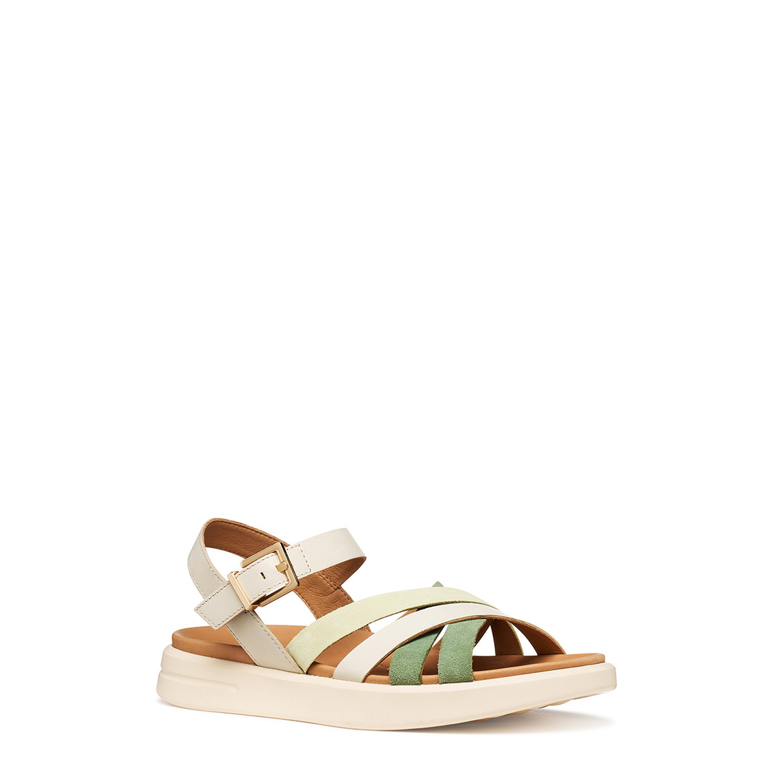 Geox XAND - Beige / Green - Front view