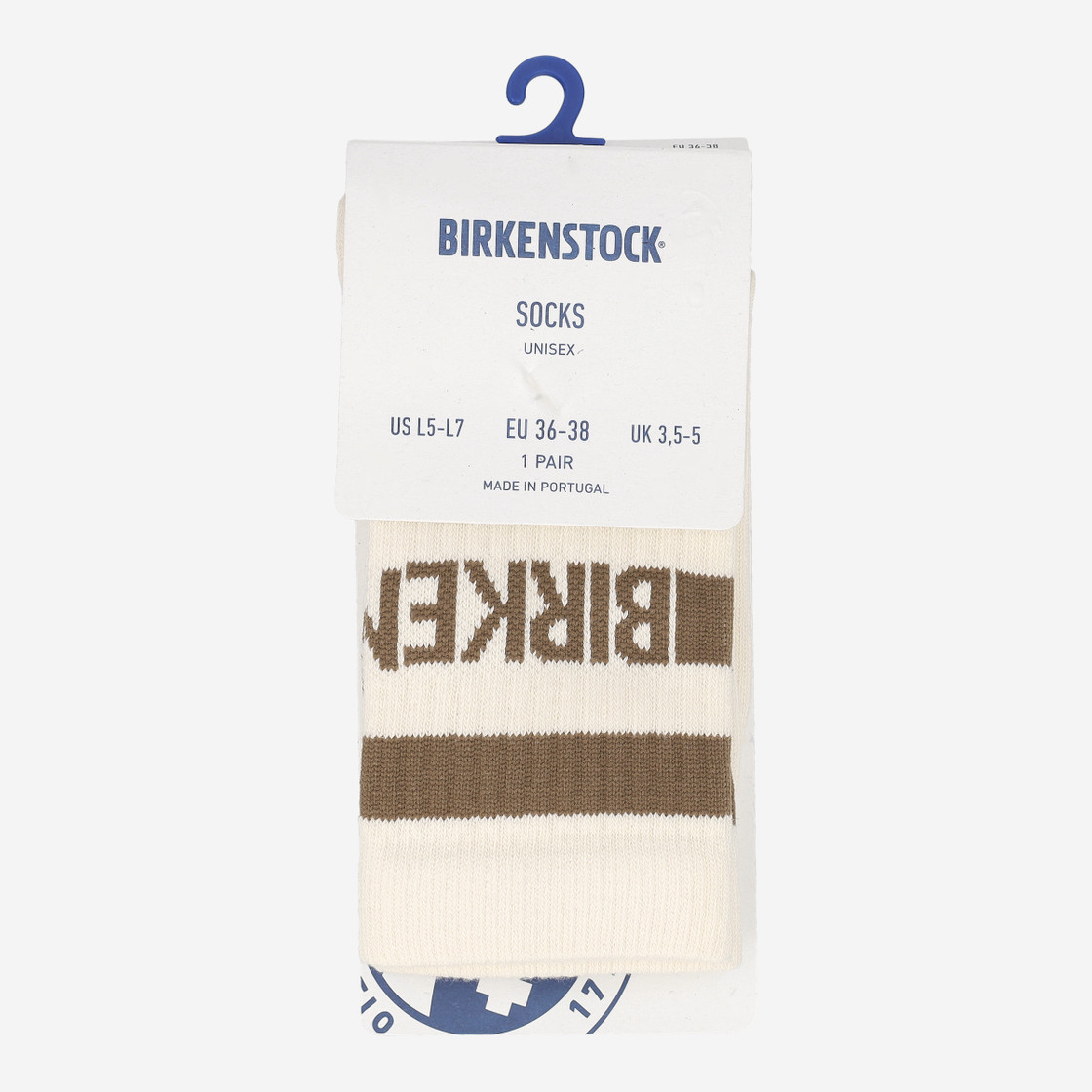 birkenstock COTTON TENNIS SOCKS - Beige - Back view