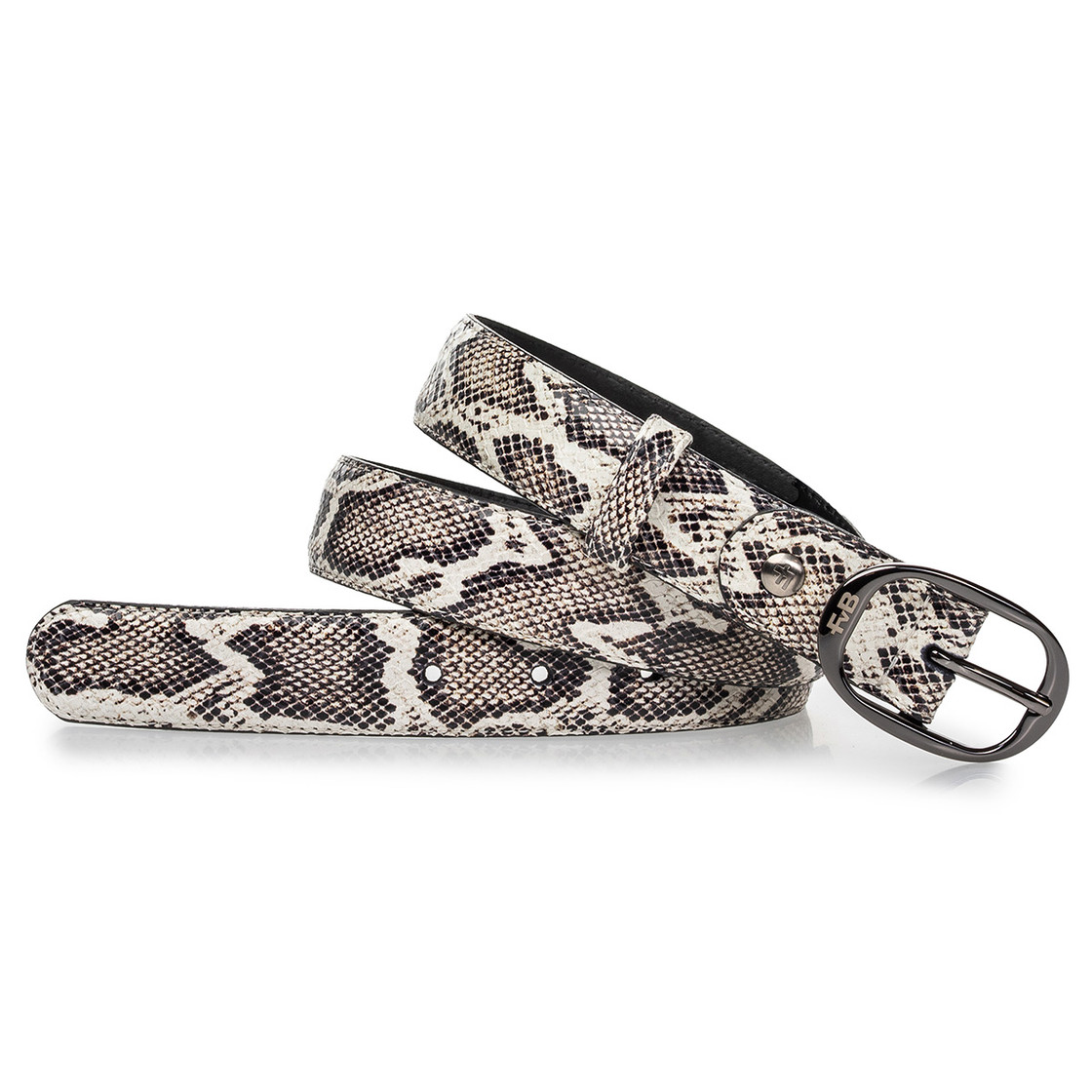Floris van Bommel De Belter - Black / White (Reptile) - Side view
