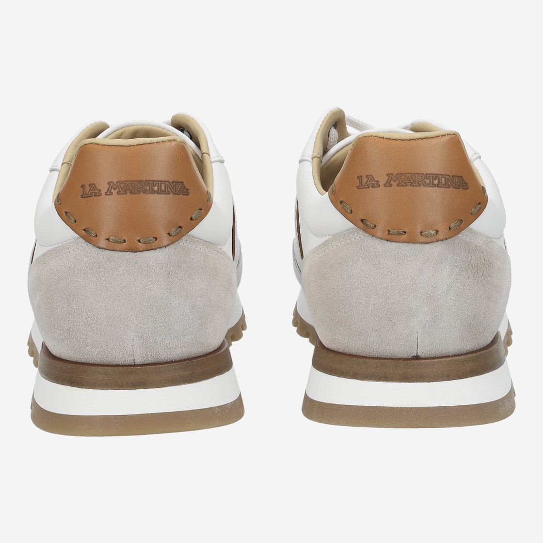 La Martina SCARPA UOMO - White,combined - Side view