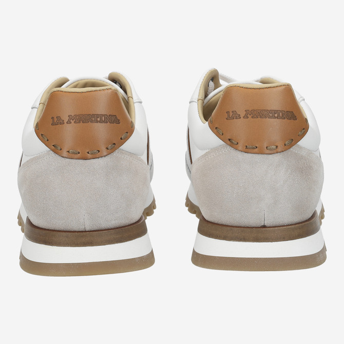 La Martina SCARPA UOMO - White,combined - Side view