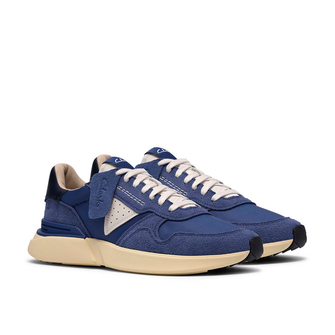 Clarks CraftWick Lace - Blue - Side view