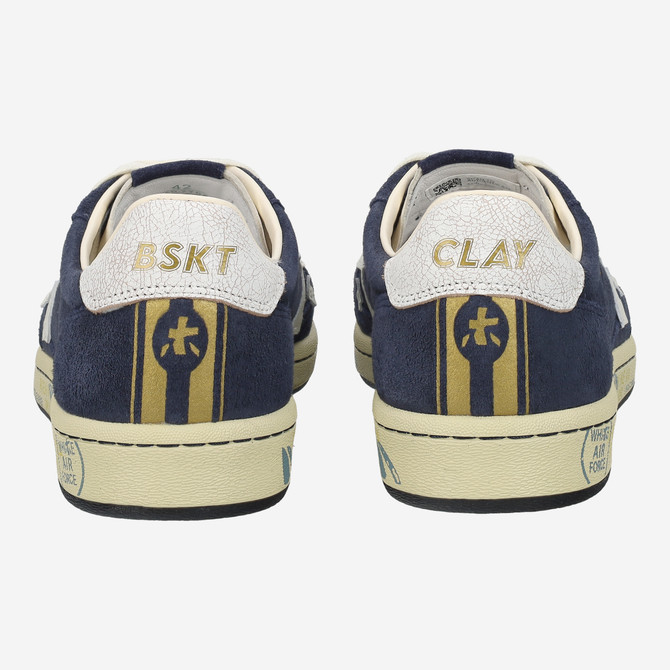 Premiata BSKTCLAY - Blue - Side view