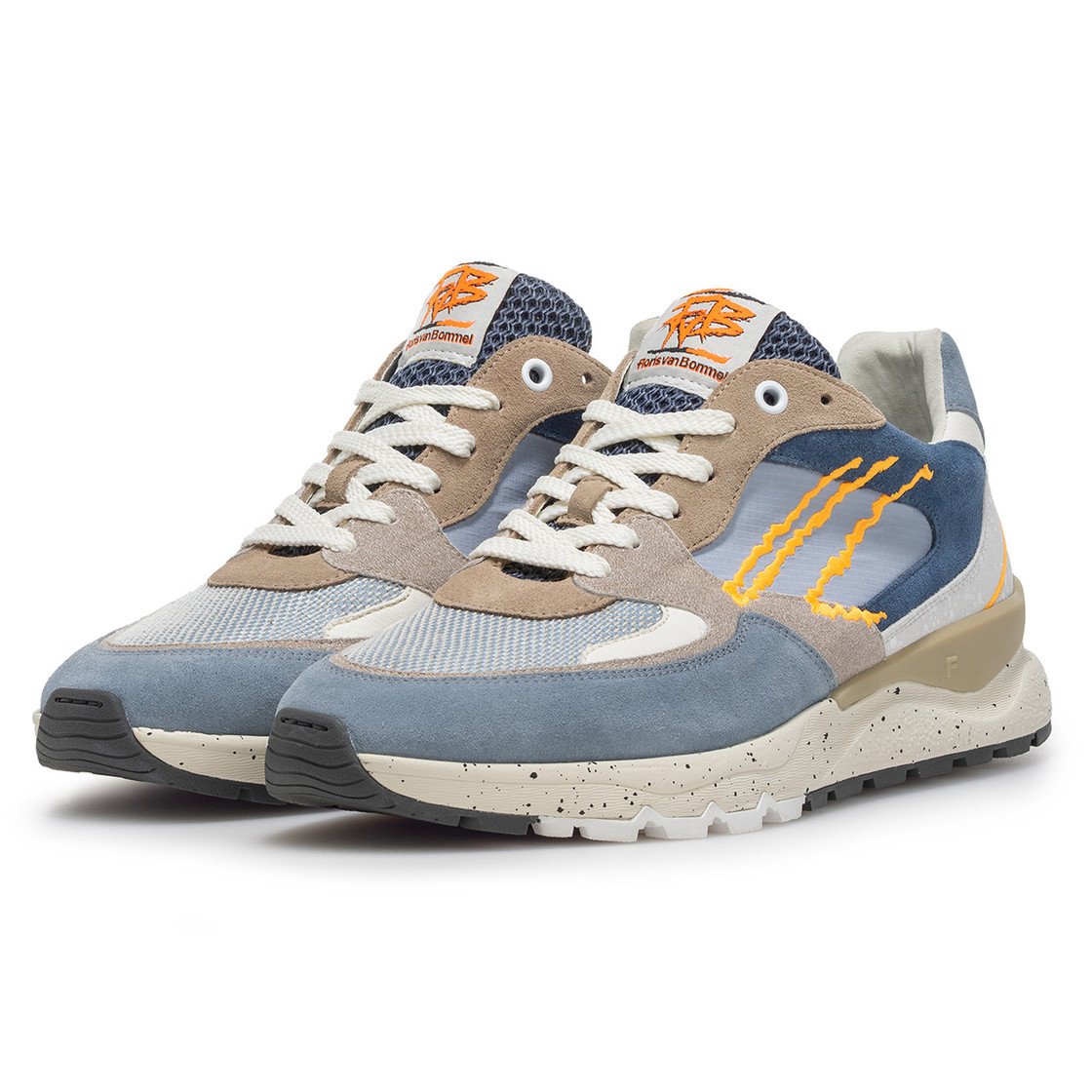 Floris van Bommel De Treener - Blue, dark - side view