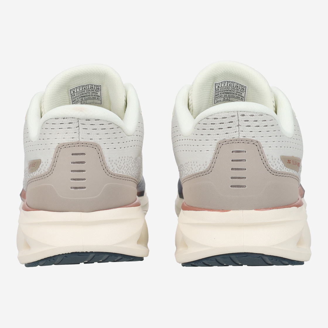 Skechers GLIDE STEP - White - Side view