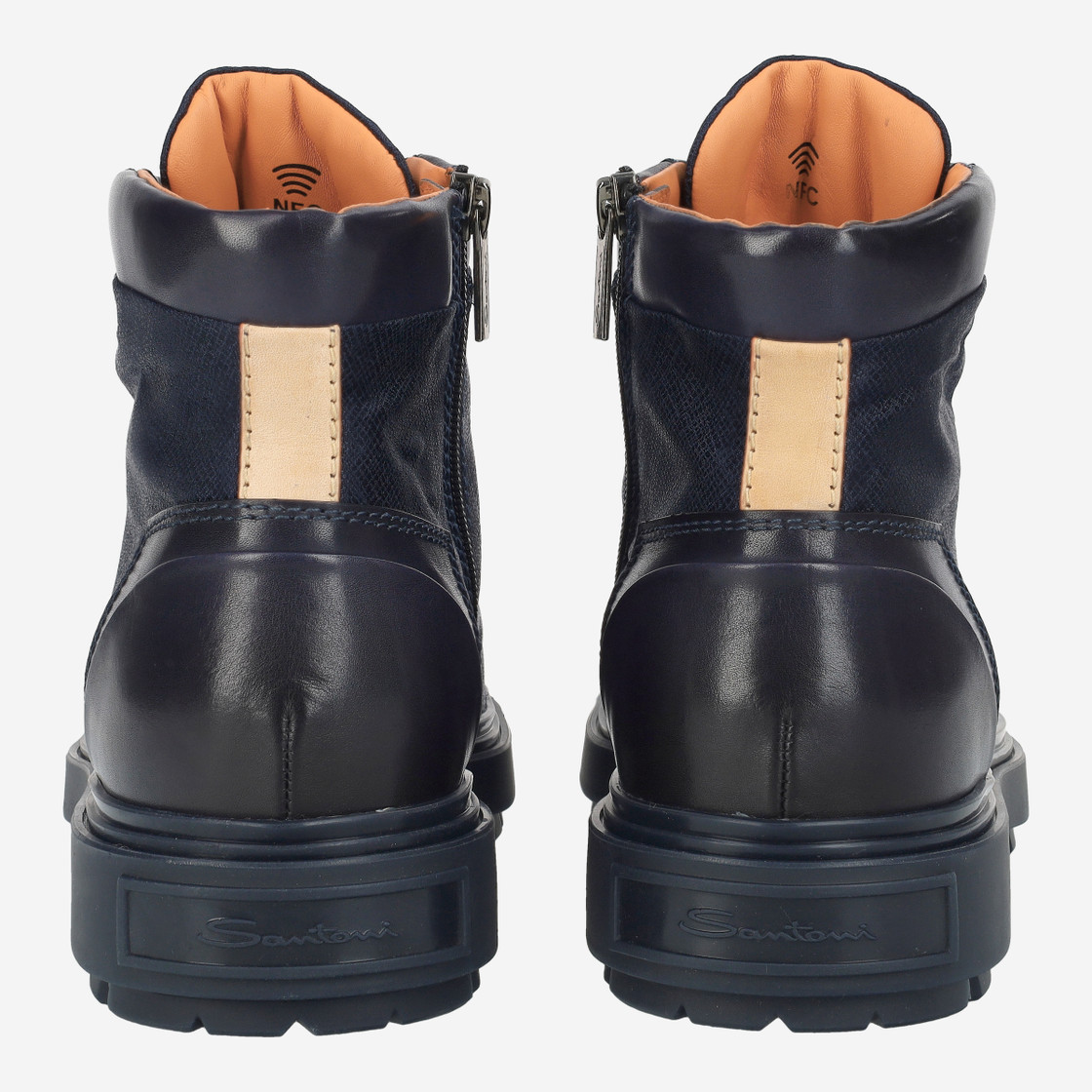 Santoni 18190 U59 - Blue - Side view
