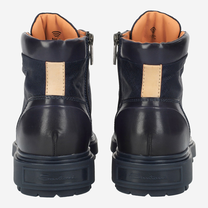 Santoni 18190 U59 - Blue - Side view