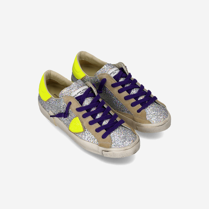 Philippe Model PRSX LOW - Silver - Side view