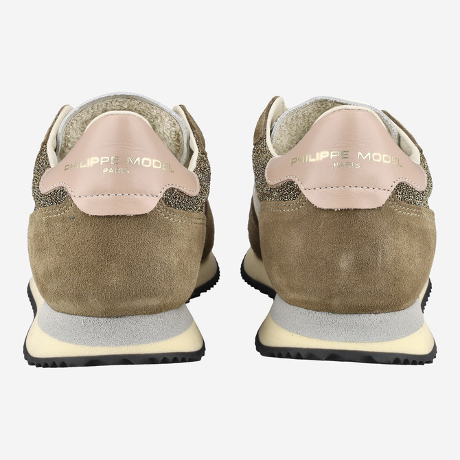 Philippe Model BLVILLE LOW - Braun / Gpöd - Seitenansicht