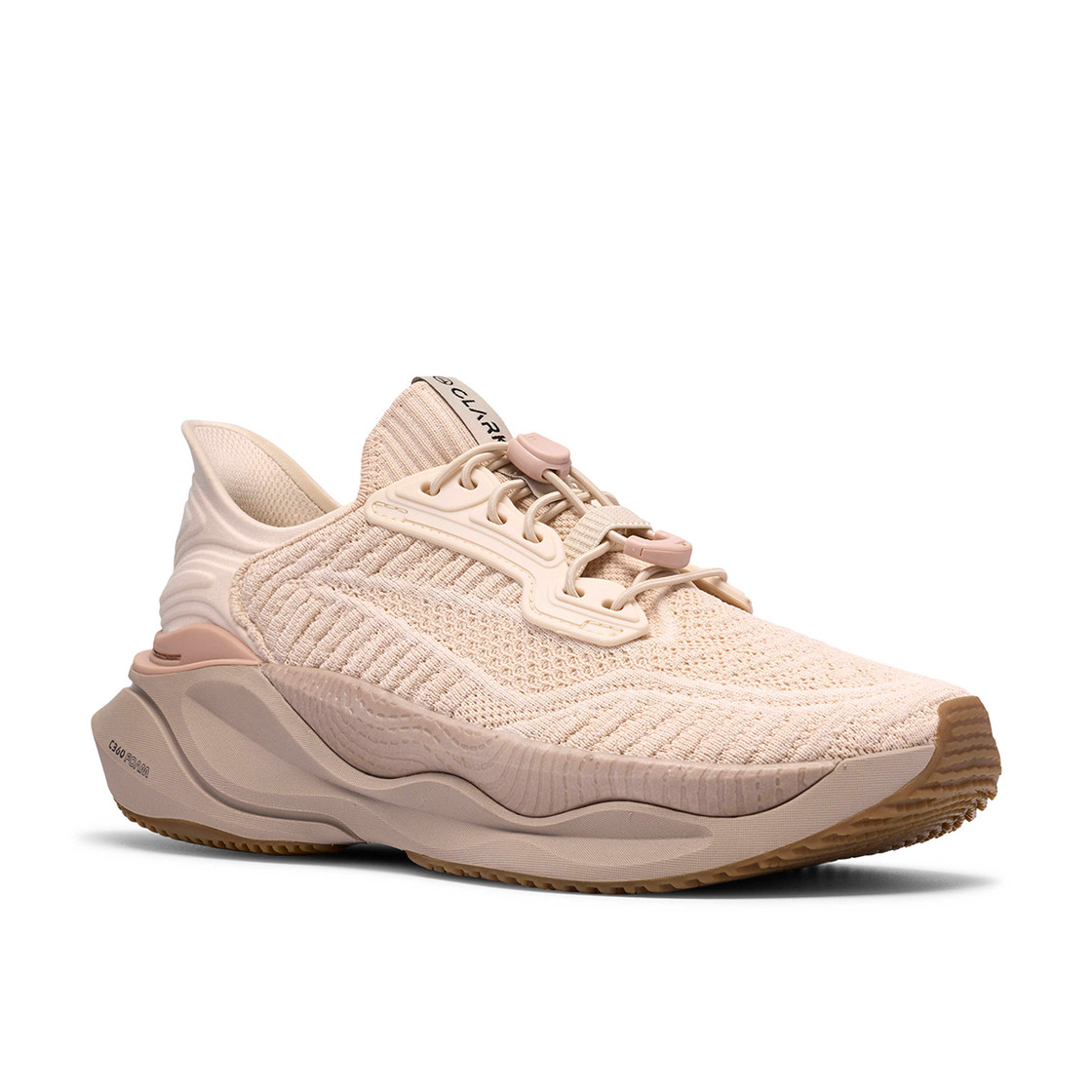 Clarks Pace Rise - Beige - Side view