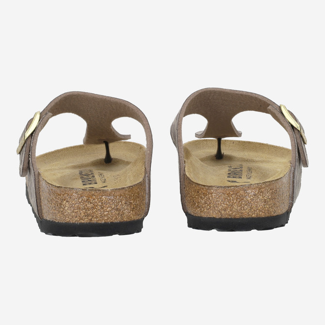 birkenstock GIZEH SYNTHETIQUE - Grau, Leo-Look - Seitenansicht