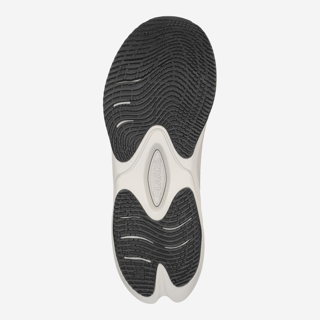 Clarks Pace Rise - Gray - Top view
