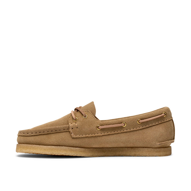 Clarks Godney Boat - Beige - Top view