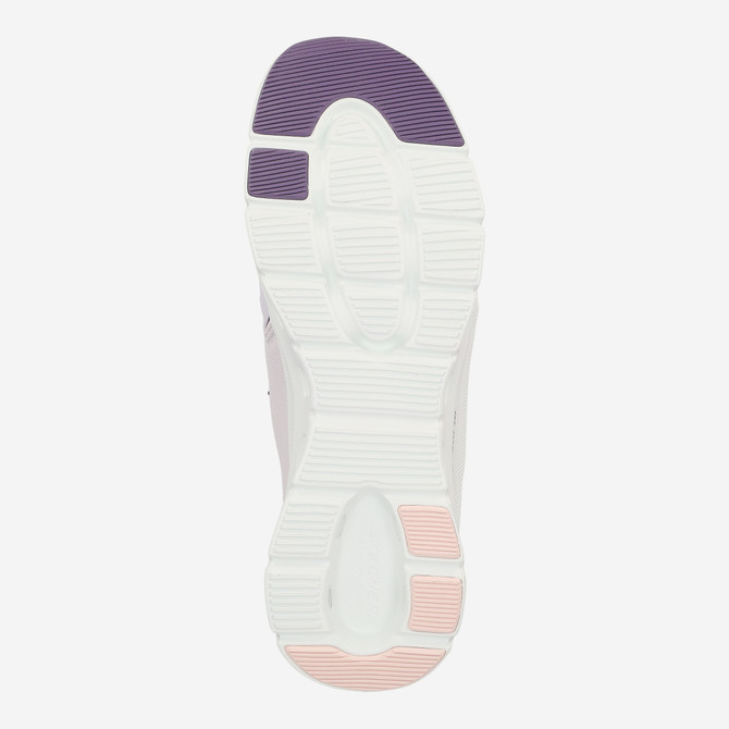 Skechers GLIDE STEP - Weiß /  Lila  - Draufsicht