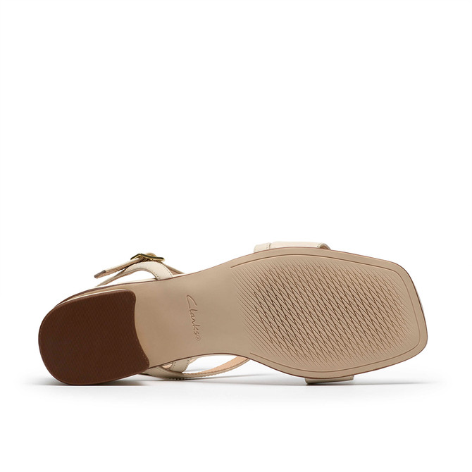Clarks Serina35 Strap - Beige / Cream - Top view