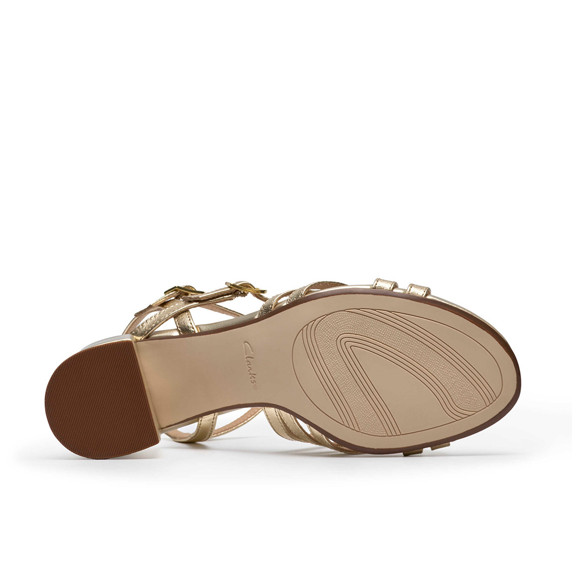 Clarks Ezoria Strap - Gold - Top view