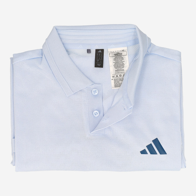 Adidas TOUR SMLS POLO - Blau, hell - Draufsicht
