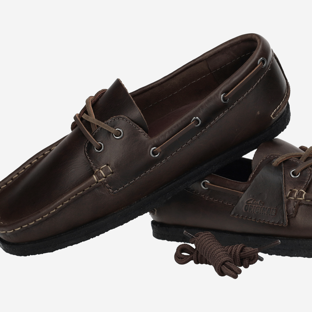 Clarks Godney Boat 26185683 7 Lace-up shoes in brown, dark buy online