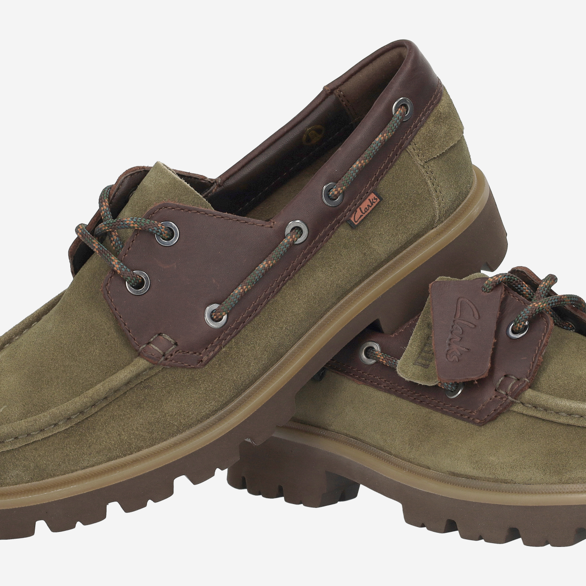 Clarks Cleyhill Boat 26186180 7 Lace-up shoes in green buy online