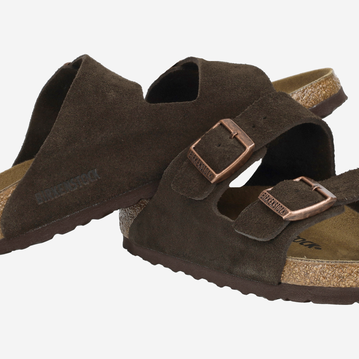 Birkenstock 1027077 ARIZONA SUEDE LEATHER Sandaletts in brown