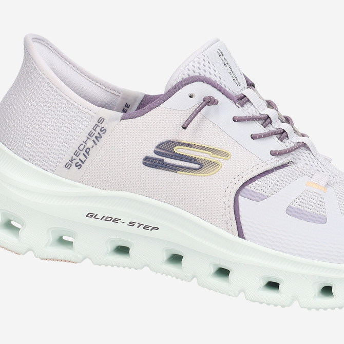 Skechers GLIDE STEP - Weiß /  Lila  - Sonderbild