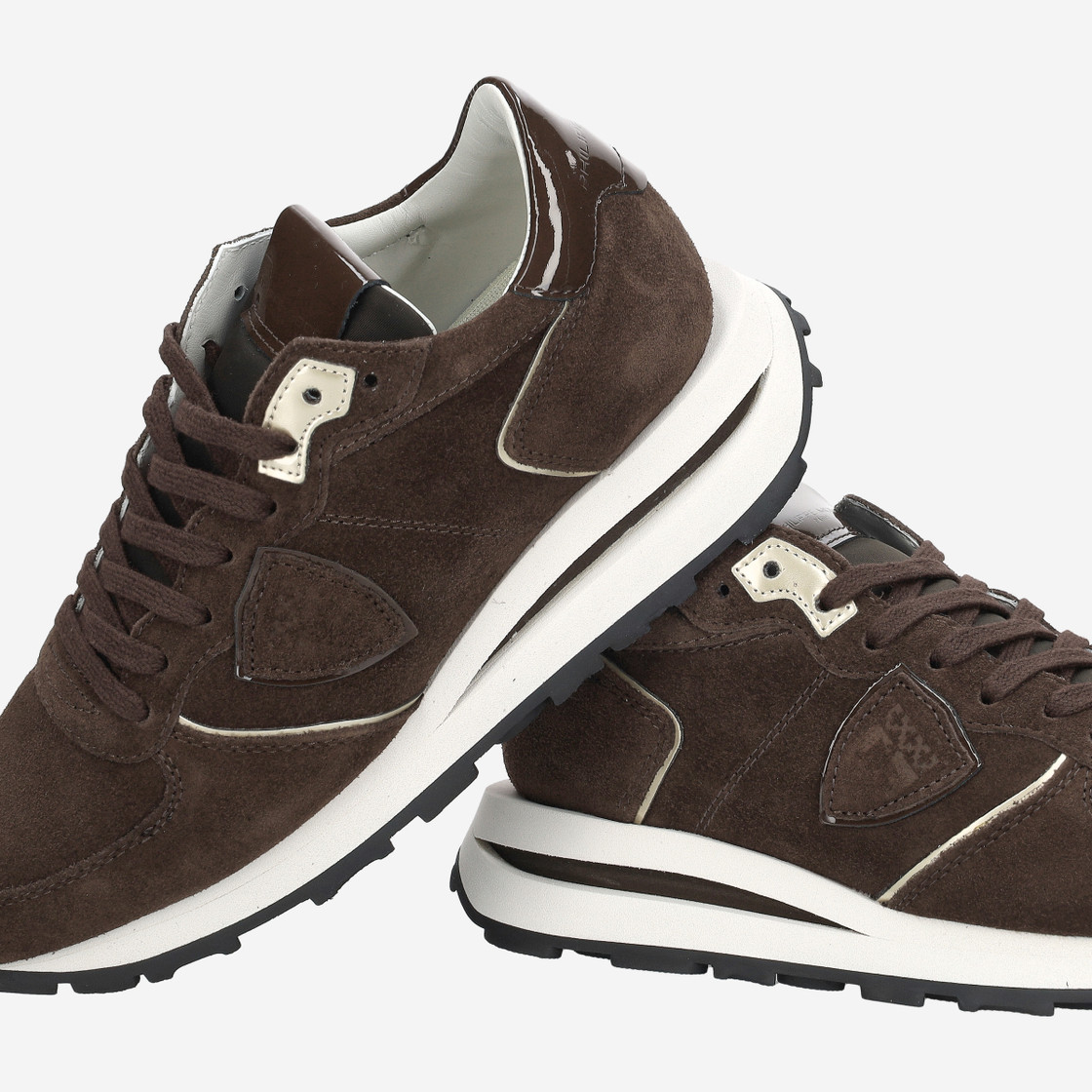 Philippe Model TROPEZ HAUTE LOW - Brown - Special image
