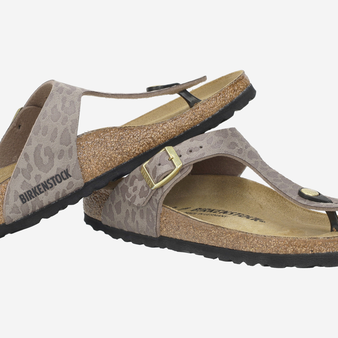 birkenstock GIZEH SYNTHETIQUE - Grau, Leo-Look - Sonderbild